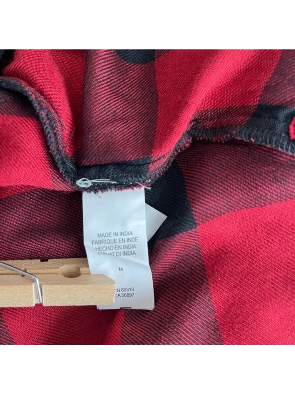 Lucky brand women's blouse top red plaid size medium long sleeve new $79